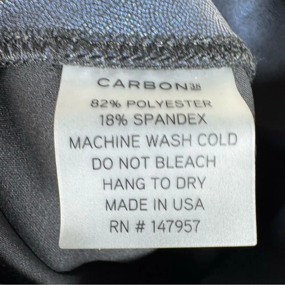 Carbon38 Blue Shiny Metallic Dot Full Length Leggings Women’s Size Small